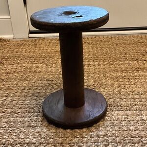 Vintage wooden textile spool